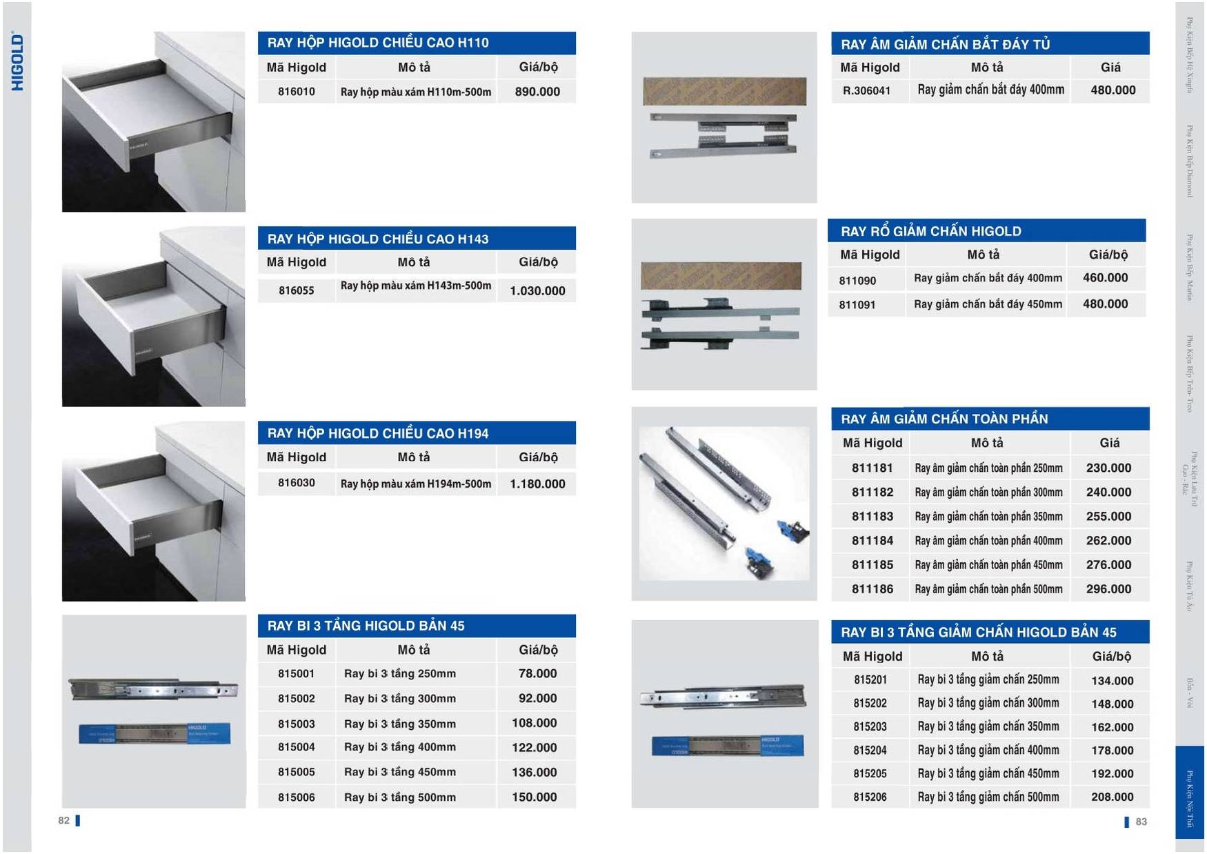 Catalogue và Bảng giá Phụ kiện bếp HIGOLD T6 2024 /Page 41